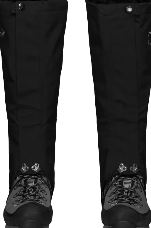 Norrøna Trollveggen Gore-Tex Gaiters Caviar Black Flash Sale