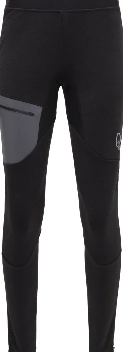 Norrøna Trollveggen Warmwool2 Stretch Tights W's Caviar Black Cheap